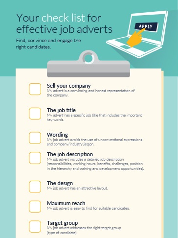 Your check list for effective job adverts